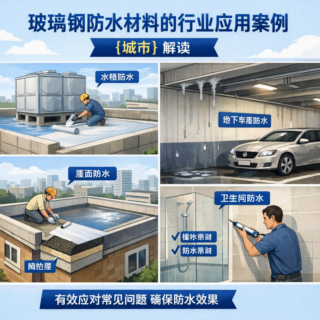 玻璃钢防水材料的行业应用案例，丽江解读